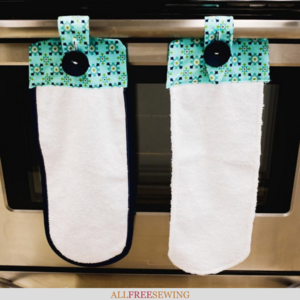 Hanging Kitchen Towels With Button