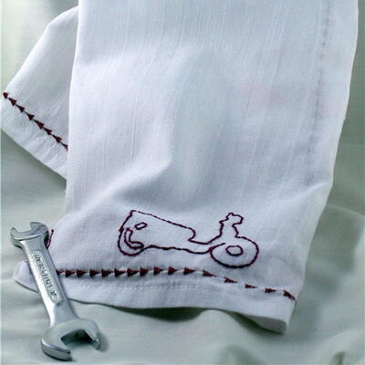Mad Men Embroidered Kitchen Towel