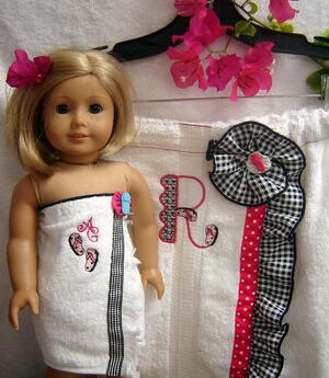 Girlie Spa Wrap for Dolls