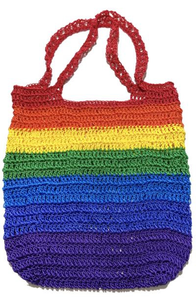 Rainbow Striped Bag
