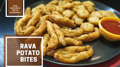 Rava Potato Bites | Instant Suji Potato Bites