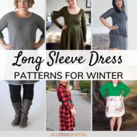 11 Long Sleeve Dress Patterns for Winter