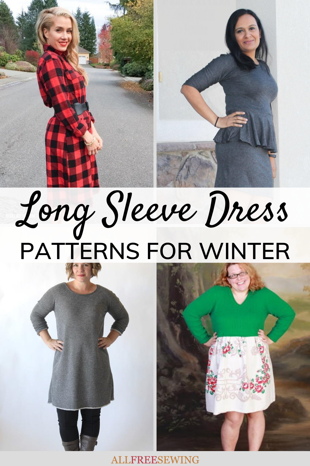 11 Long Sleeve Dress Patterns for Winter