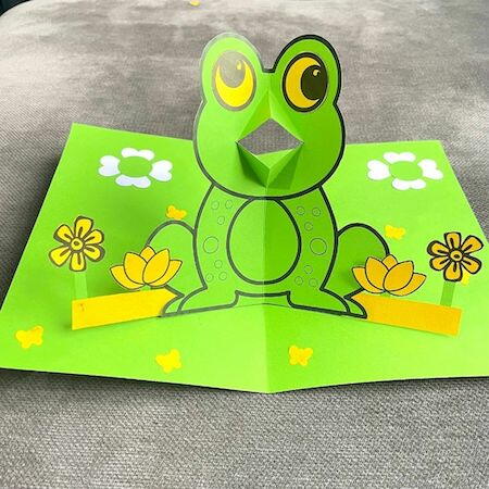 Pop Up Frog Card
