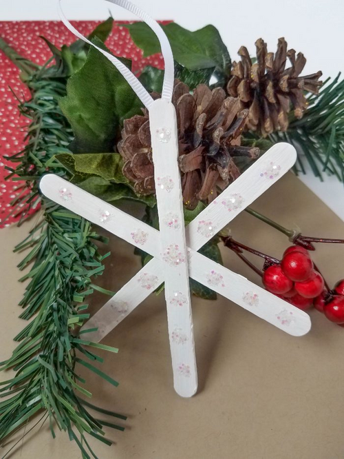 Diy Glitter Snowflake Ornaments