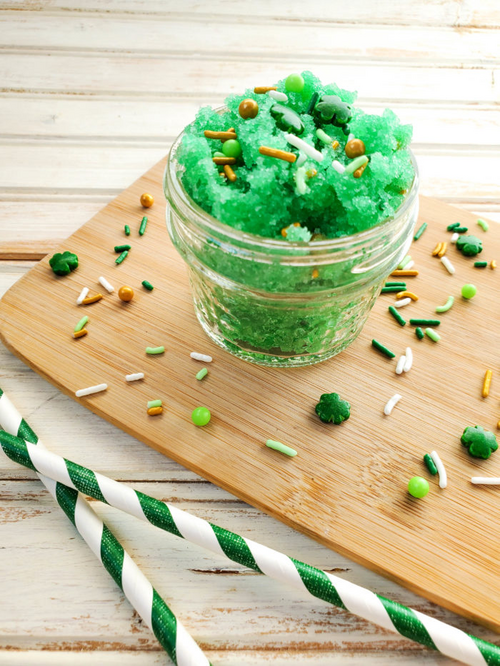 St. Patrick’s Day Leprechaun Sugar Scrub Recipe