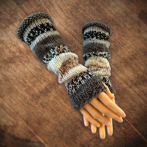 How To Knit Long Fingerless Gloves – Free Knitting Pattern