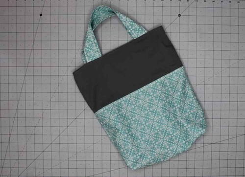 Simple Lined Tote Bag