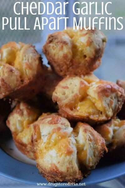 Cheesy Garlic Pull Apart Muffins