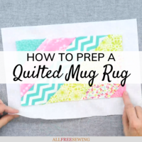 How to Prep a Quilted Mug Rug