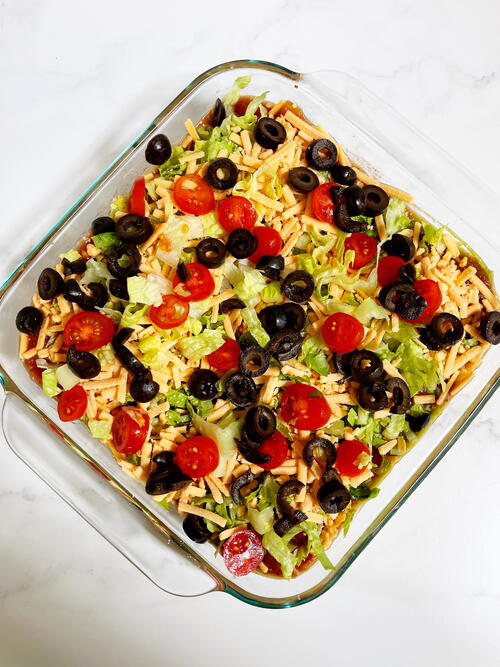 Vegan 7 Layer Mexican Dip