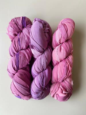 Darn Good Yarn Sari Silk Ribbon Yarn Giveaway