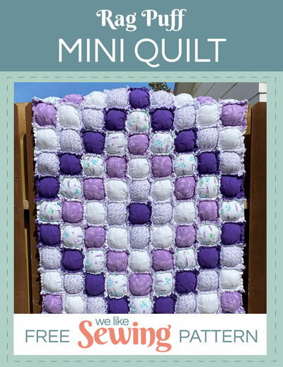 Free Quick & Easy Rag Puff Mini Quilt Pattern