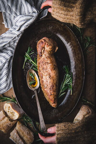 Garlic And Rosemary Baked Pork Tenderloin