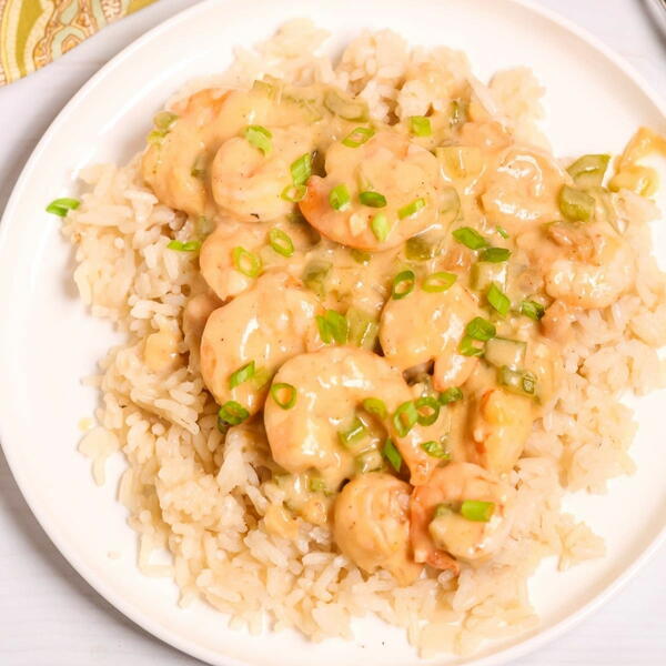 Creamy Garlic Shrimp And Rice