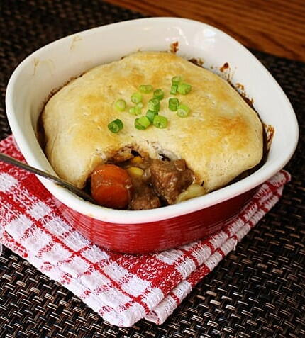 Beef Stew Biscuit Pot Pie