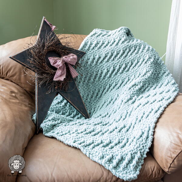 Popping Posts Crochet Throw Blanket