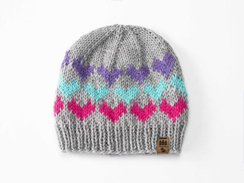 Little Hearts Hat Valentines Day Beanie