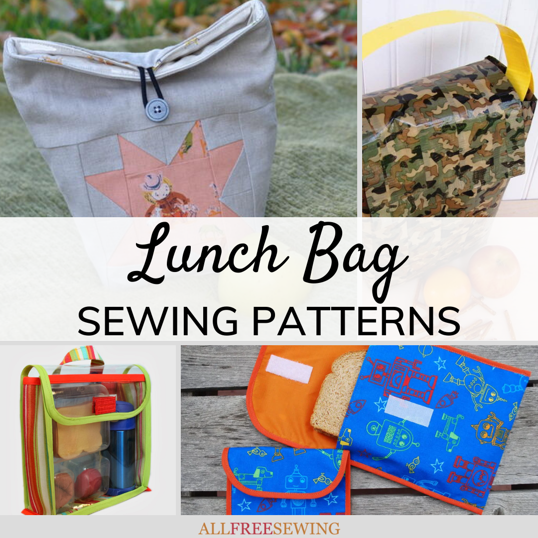 15+ Lunch Bag Sewing Patterns (Free!) | AllFreeSewing.com 15+ Lunch Bag Sewing Patterns (Free!) | AllFreeSewing.com