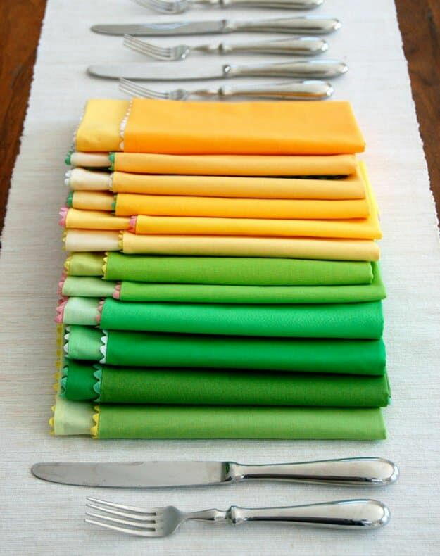 Spring Napkins | AllFreeSewing.com