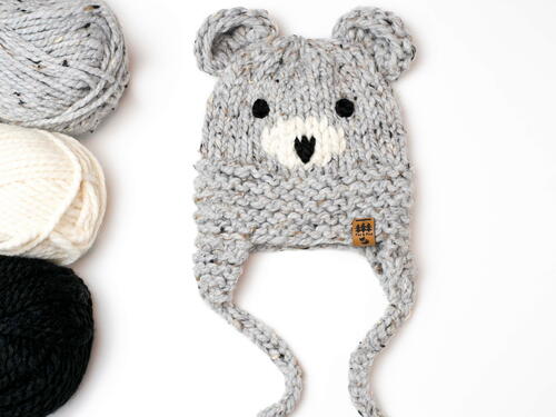 Bear Ears Toque Ear Flaps Hat Beanie Winter Baby Children Women