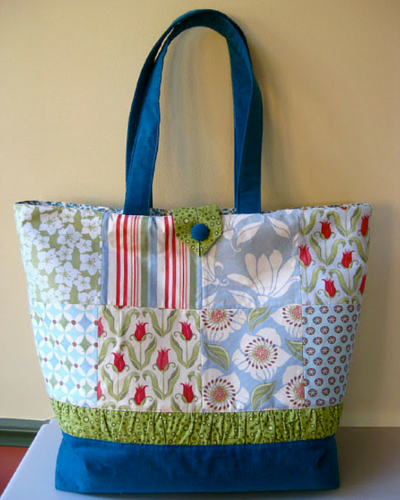 Patchwork Tote | AllFreeSewing.com