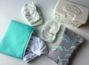 Diaper Clutch and Zippered Pouch Sewing Patterns