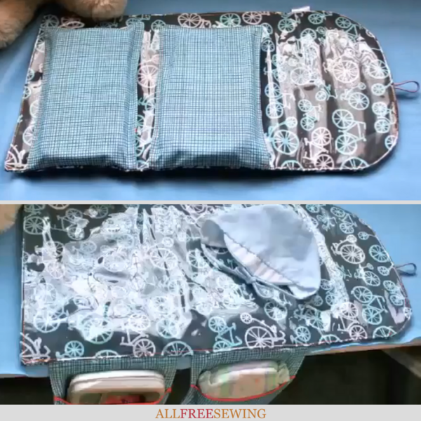 How to Make a Waterproof Changing Pad (for Travel) | AllFreeSewing.com How to Make a Waterproof Changing Pad (for Travel) | AllFreeSewing.com