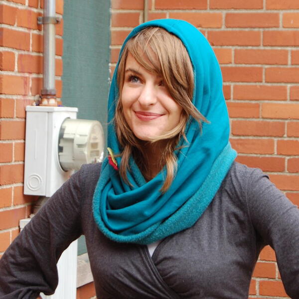 Quick and Simple Hooded Tube Scarf