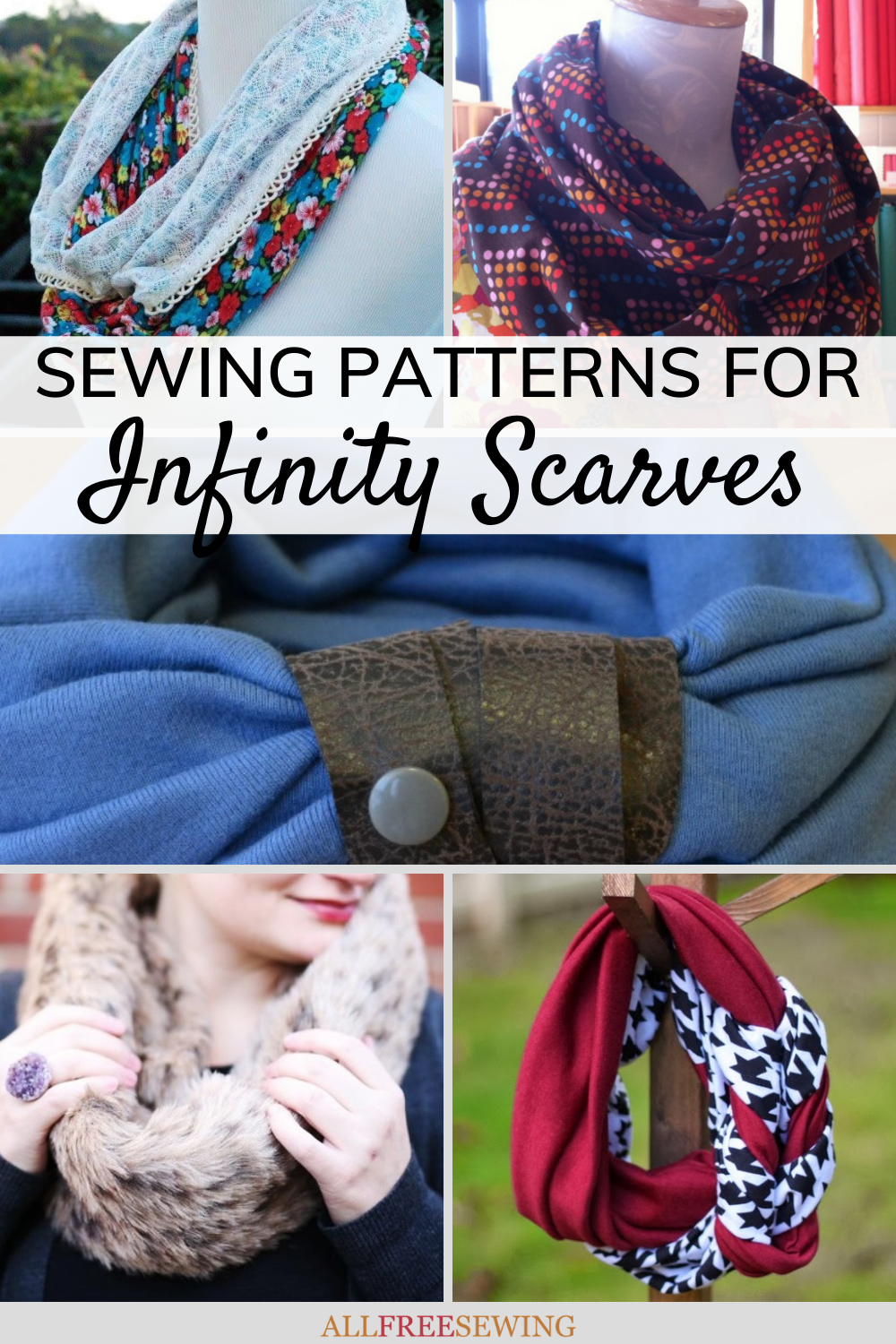 FREE PDF PATTERN- Infinity scarfs for adults, children and dolly