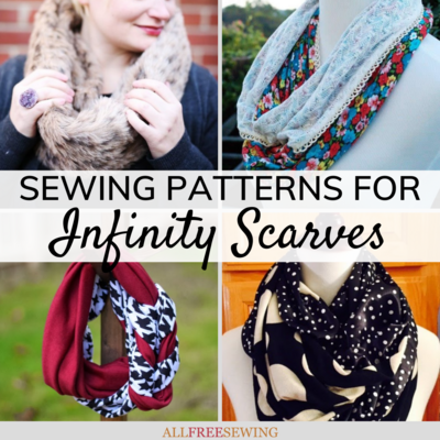 19 Sweet Sewing Patterns for Infinity Scarves