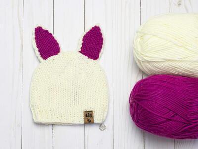 Bunny Ears Hat Toque Easter Spring Baby Children