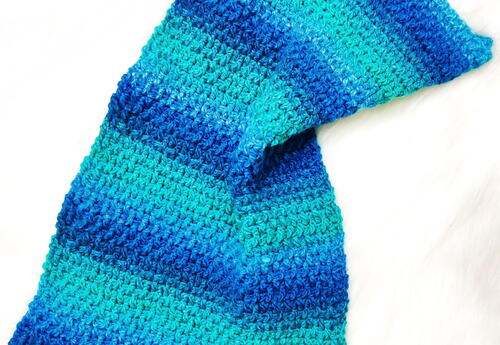 How To Crochet A Easy Cool Ocean Crochet Scarf