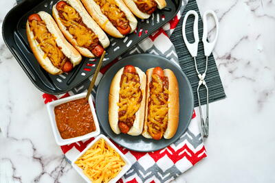 How To Make Chili Cheese Air Fryer Hot Dogs