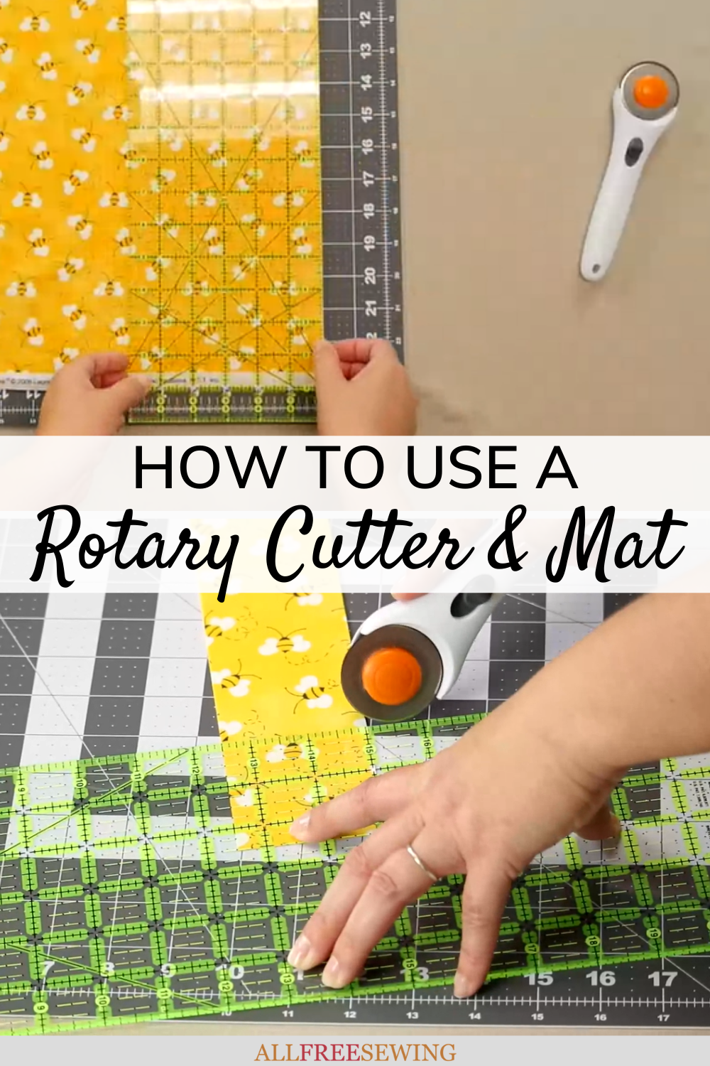 How to Use a Rotary Cutter and Mat | AllFreeSewing.com