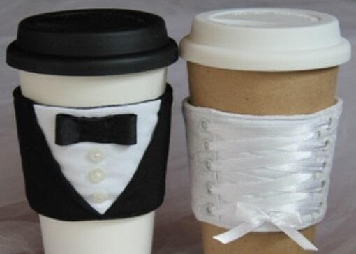 Bride and Groom Coffee Sleeves