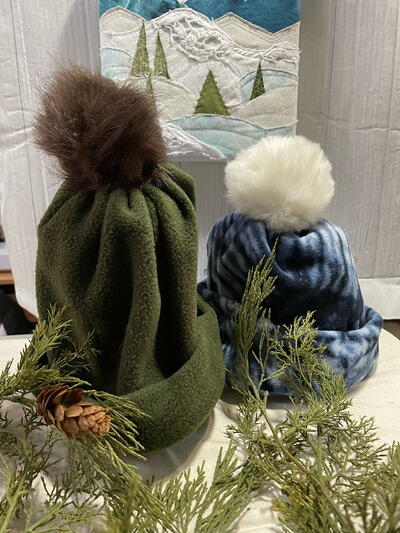 Faux Fur Pompom Winter Fleece Hat