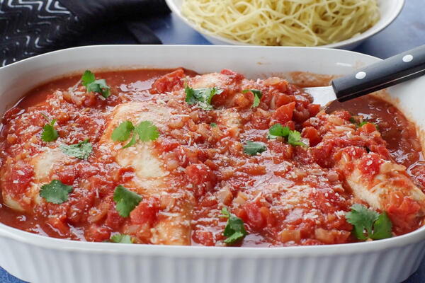 Baked Chicken Cacciatore