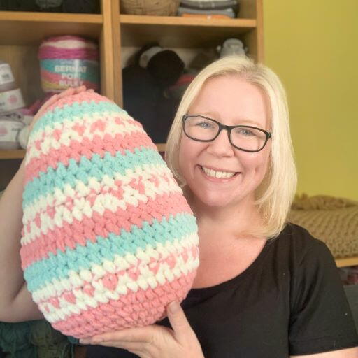 Giant Crochet Easter Egg