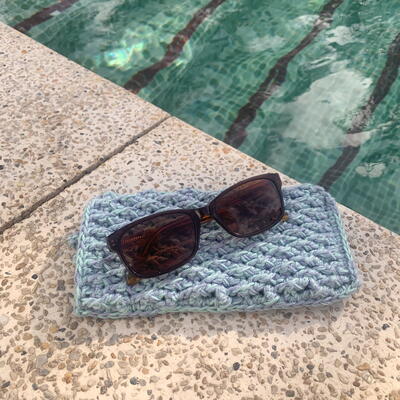 Pool Ripples Sunglasses Case
