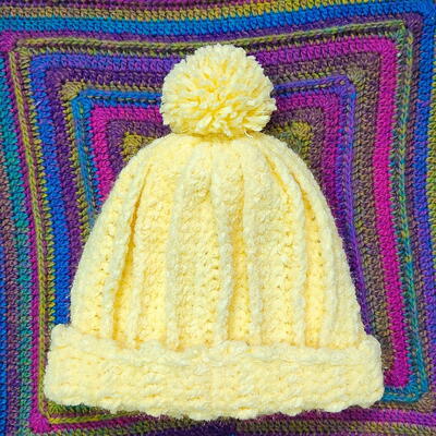 Quick Textured Crochet Winter Hat