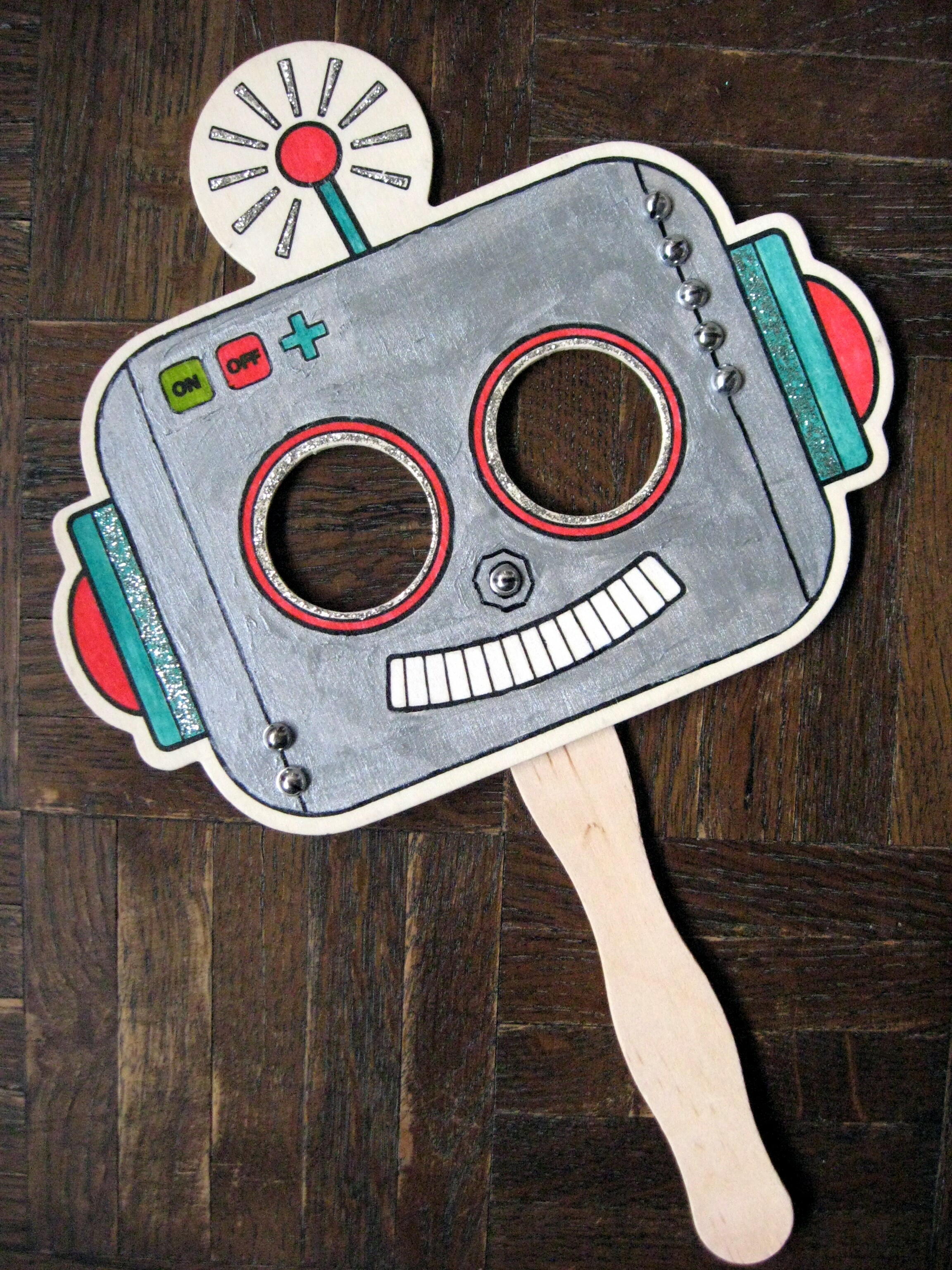 Robot Mask Pattern Easy Robot Mask | FaveCrafts.com