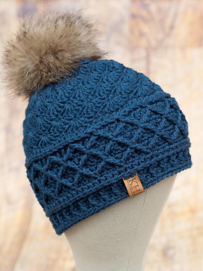 Snow Country Ski Beanie | AllFreeCrochet.com