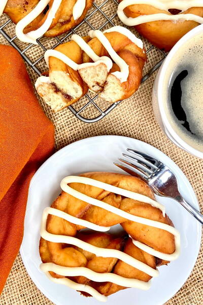 Cinnamon Roll Donuts