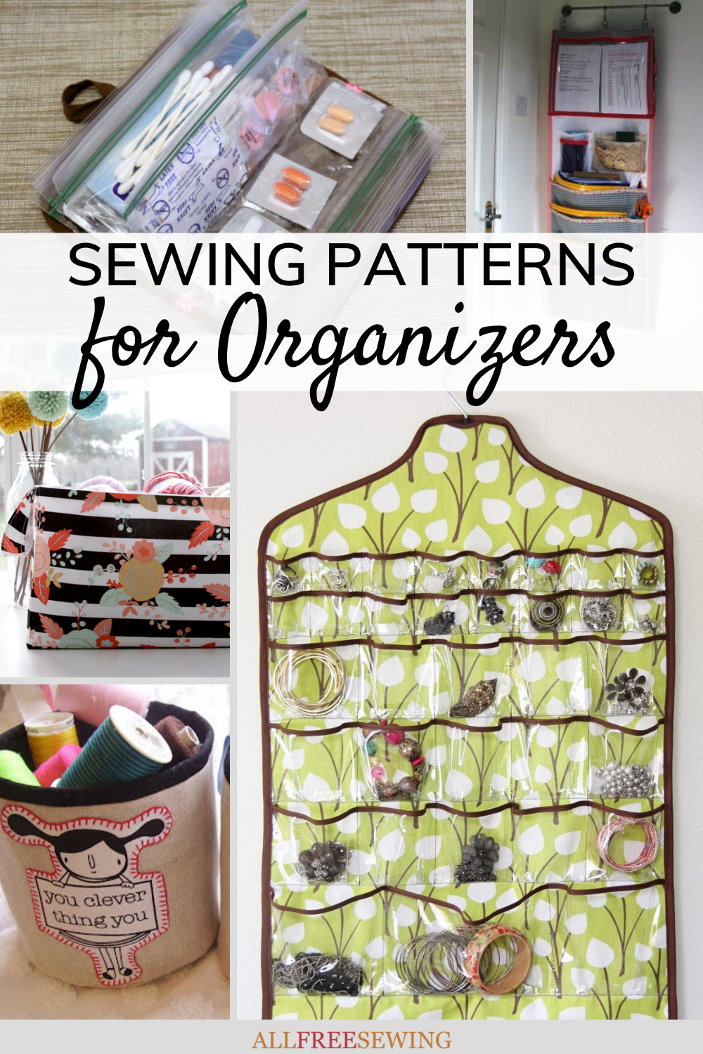 The Amazing A-Frame Organizer with cut out handles: free sewing pattern