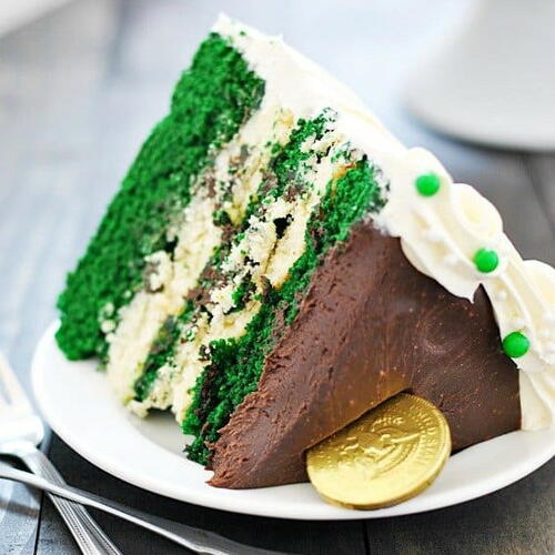Green Velvet Cheesecake Cake