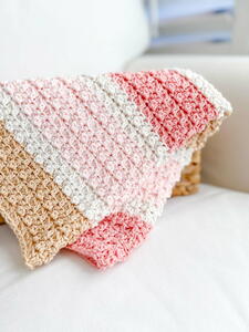 Strawberry Cone Baby Blanket | AllFreeCrochet.com