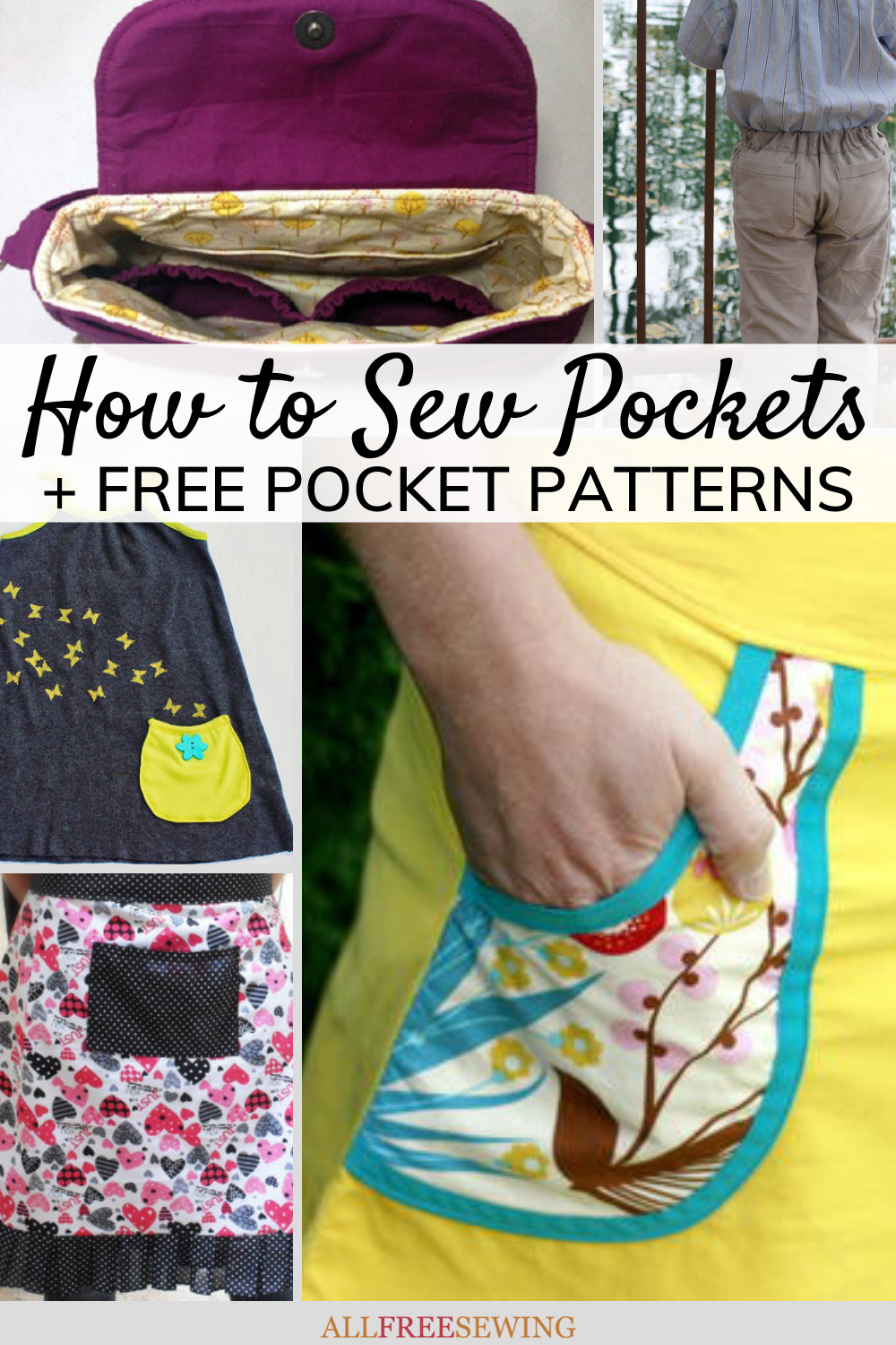 How to Sew Pockets & 8 Free Pocket Patterns | AllFreeSewing.com