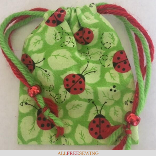 How To Sew a Drawstring Bag in Minutes