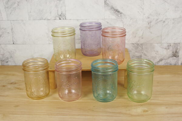 Tinted Mason Jars